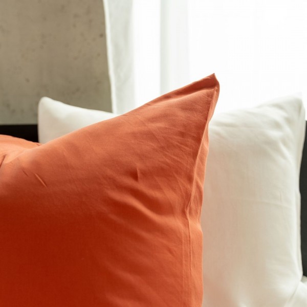 Kayori Kayori Dekbedovertrek Nikaya Washed Tencel - Brick