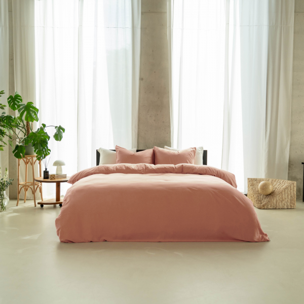 Kayori Kayori Dekbedovertrek Nikaya Washed Tencel - Oudroze