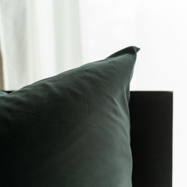 Kayori Kayori Dekbedovertrek Nikaya Washed Tencel - Zwart