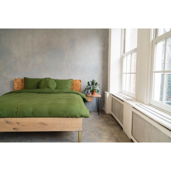 kayori Kayori dekbedovertrek Nikko Linnen - Donkergroen