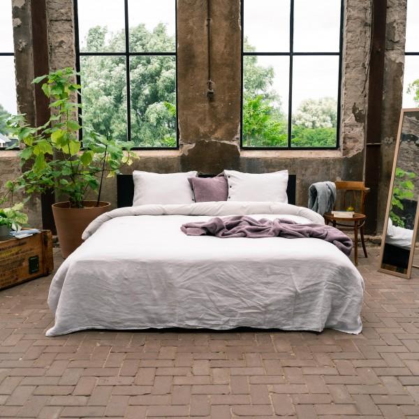 Kayori Kayori Dekbedovertrek Nikko Linnen - Zilvergrijs