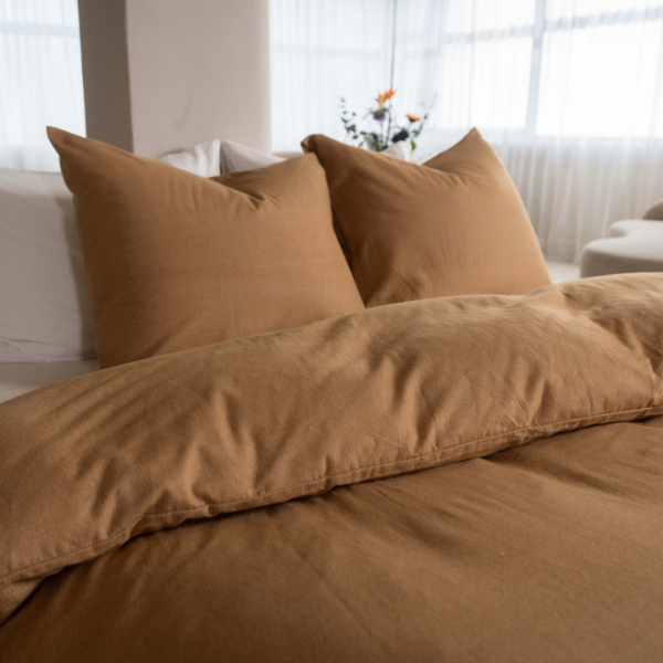 Kayori Kayori Dekbedovertrek Rui Peached Twill - Goud