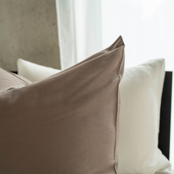 Kayori Kayori Dekbedovertrek Saya Katoensatijn - Taupe