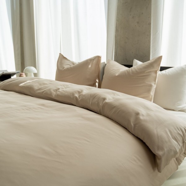 Kayori Kayori Dekbedovertrek Saya Katoensatijn - Zand