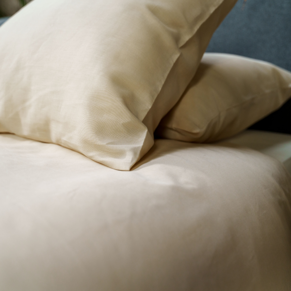 Kayori Kayori Dekbedovertrek Saya Katoensatijn - Zand