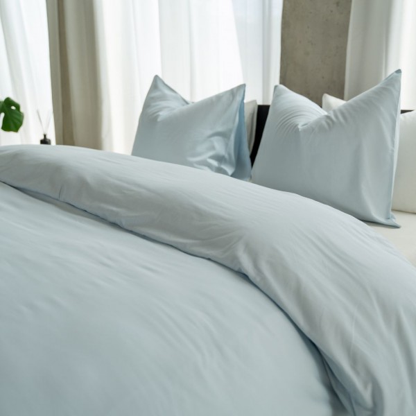 Kayori Kayori Dekbedovertrek Senju Katoensatijn - Lichtblauw