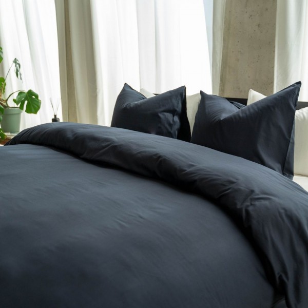 Kayori Kayori Dekbedovertrek Senju Katoensatijn - Navy