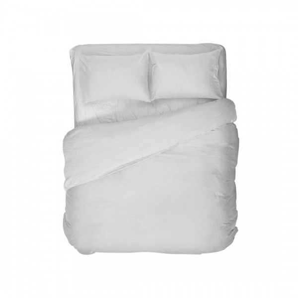 Kayori Kayori Dekbedovertrek Senju Katoensatijn - Wit