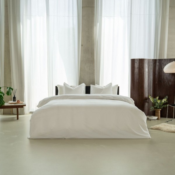 kayori Kayori dekbedovertrek Senju Katoensatijn - Wit