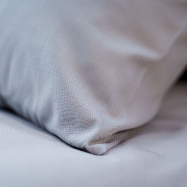 Kayori Kayori Dekbedovertrek Senju Katoensatijn - Zilvergrijs