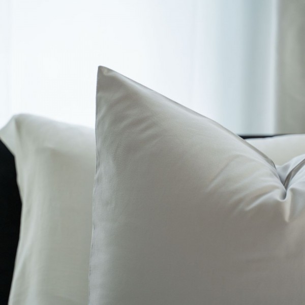 Kayori Kayori Dekbedovertrek Senju Katoensatijn - Zilvergrijs