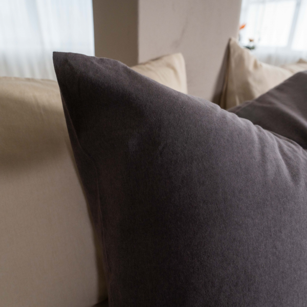 Kayori Kayori Dekbedovertrek Showa Flanel - Antracite