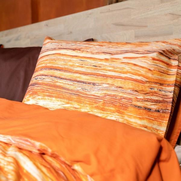 Kayori Kayori Dekbedovertrek Suga Katoensatijn - Oranje