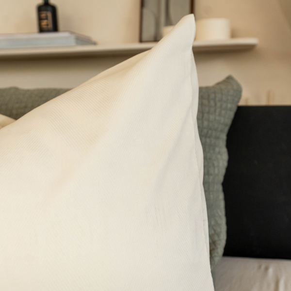 Kayori Kayori Dekbedovertrek Taga Katoensatijn - Offwhite