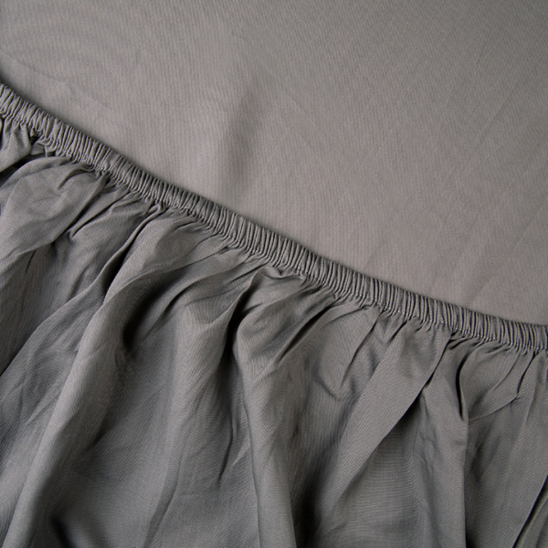 Kayori Kayori Edo Splittopper Hoeslaken Katoensatijn - Antracite