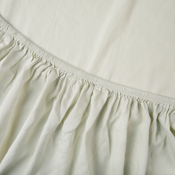 Kayori Kayori Edo Splittopper Hoeslaken Katoensatijn - Champagne