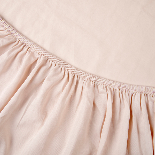 Kayori Kayori Edo Splittopper Hoeslaken Katoensatijn - Nude