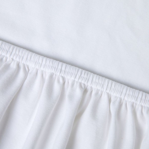 Kayori Edo - Topper HSL - Katoensatijn - 80-90/200 - Wit