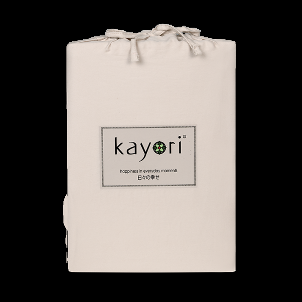 kayori Kayori Edo topperhoeslaken katoensatijn - Nude
