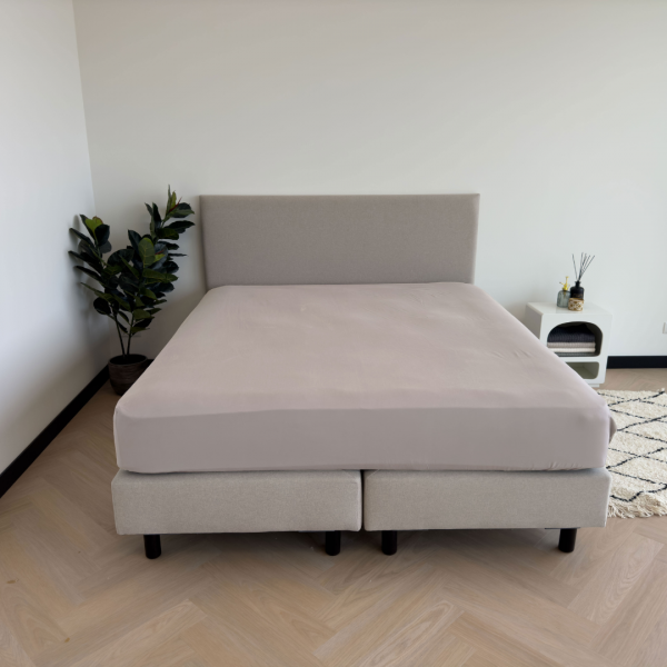 kayori Kayori Emma hoeslaken katoensatijn - Zilvergrijs