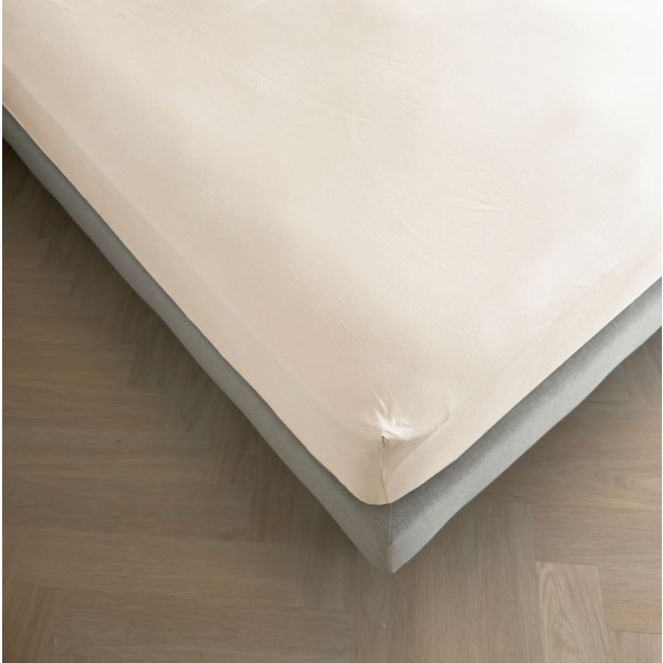 Kayori Kayori Emma Topper Hoeslaken Katoensatijn - Offwhite