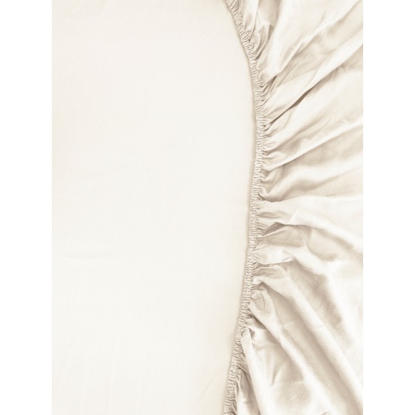 Kayori Kayori Emma Topper Hoeslaken Katoensatijn - Offwhite