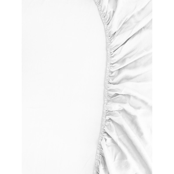 Kayori Kayori Emma Topper Hoeslaken Katoensatijn - Wit