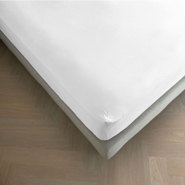 Kayori Kayori Emma Topper Hoeslaken Katoensatijn - Wit