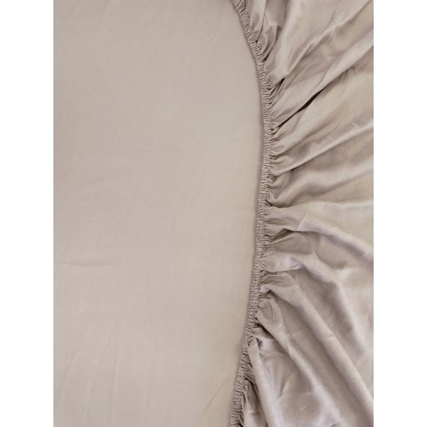 Kayori Kayori Emma Topper Hoeslaken Katoensatijn - Zilvergrijs