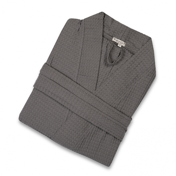 kayori Kayori Geisha Badjas Wafel Extra lang - Antracite