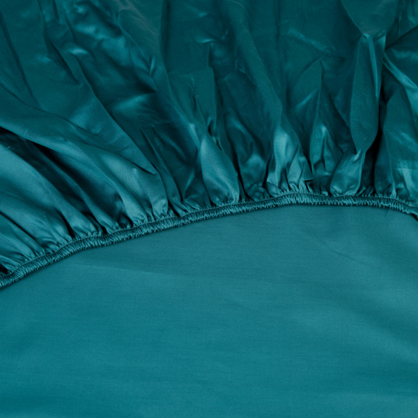 Kayori Kayori Giza Hoeslaken Egyptisch Satijn - Petrol