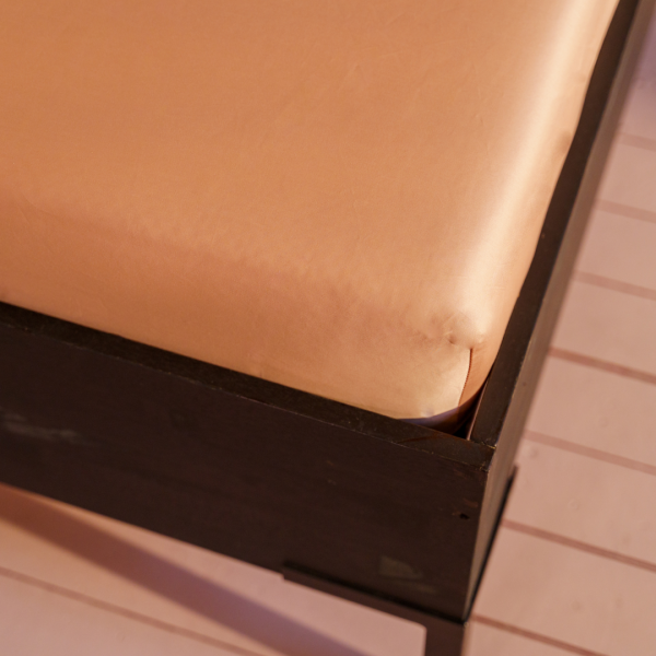 kayori Kayori Giza Topper Hoeslaken Egyptisch Satijn - Nude