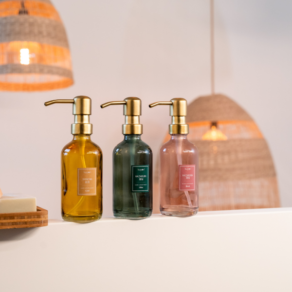 Kayori Kayori - Hair & Body Wash - Glas - 500ml - Yuzu - Olijfgroen