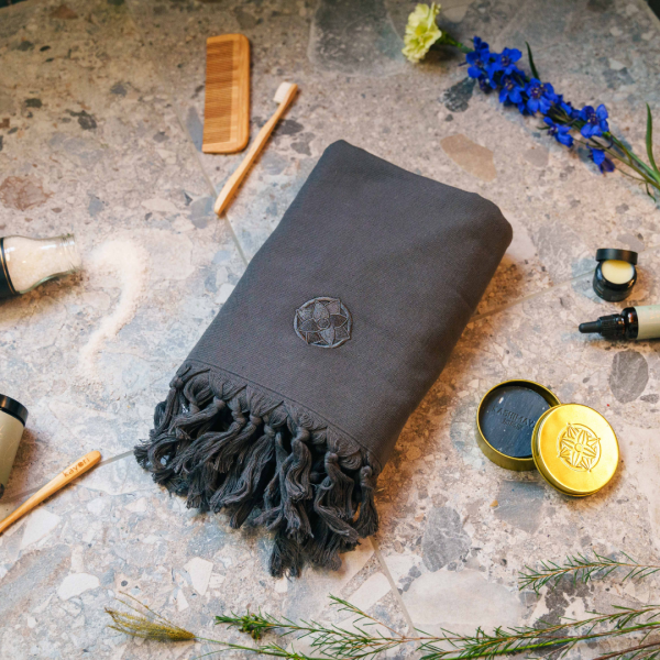 kayori Kayori Home Spa Hammamdoek 100x180 - Antracite