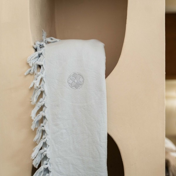 kayori Kayori Home Spa Hammamdoek 100x180 - Lichtblauw