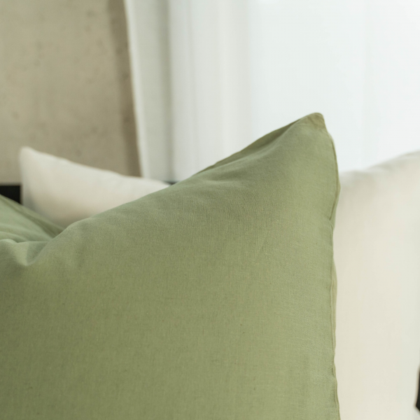 Kayori Ine Kussensloop 2 Stuks 60x70 - Olijfgroen
