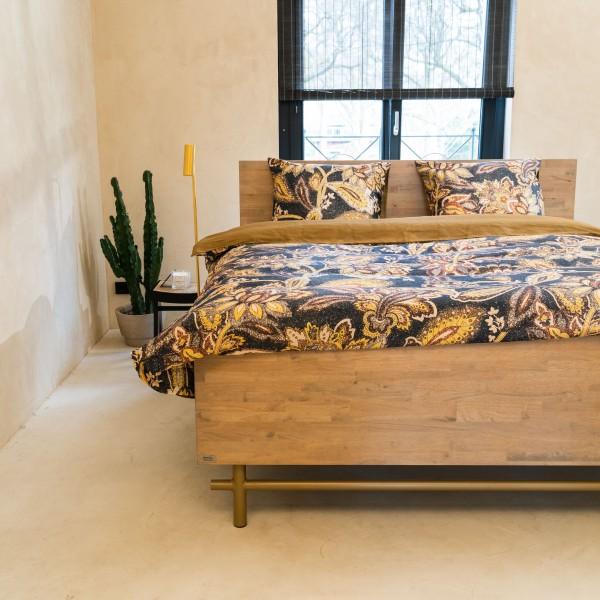 kayori Kayori Isao - Dekbedovertrek - Pima Katoensatijn - Goud