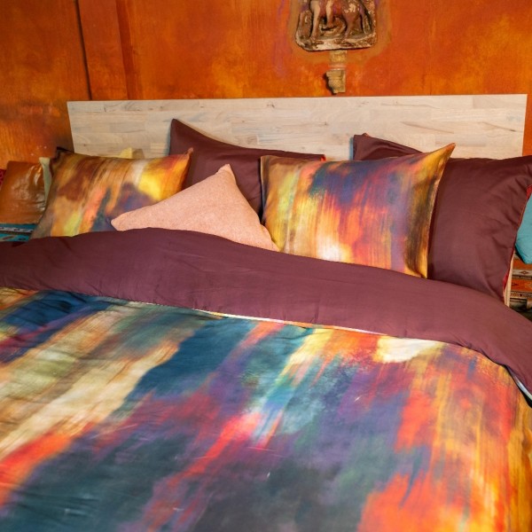 Kayori Kayori Jobu - Dekbedovertrek - Pima Katoensatijn - Goud