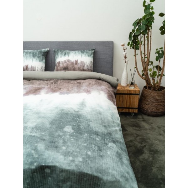 kayori Kayori Andaz - Dekbedovertrek - Waffle - Groen