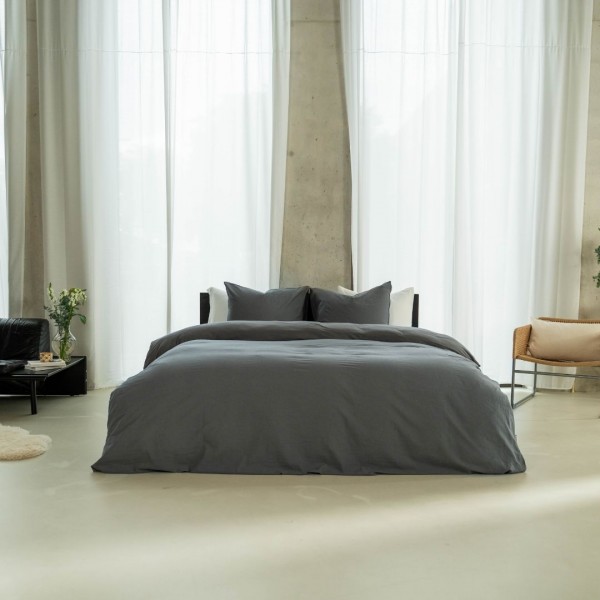 Kayori Kayori Dekbedovertrek Ine Linnen - Antracite
