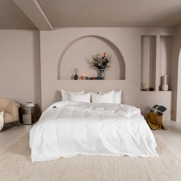 Kayori Kayori Dekbedovertrek Kai Washed Katoen - Wit