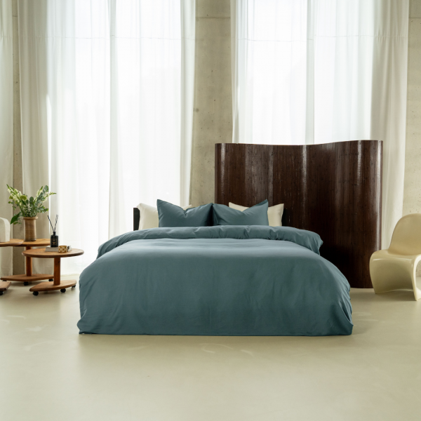 Kayori Kayori Dekbedovertrek Kiyo Tencel© - Petrol