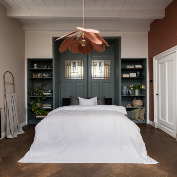 kayori Kayori dekbedovertrek Kora Katoensatijn - Wit