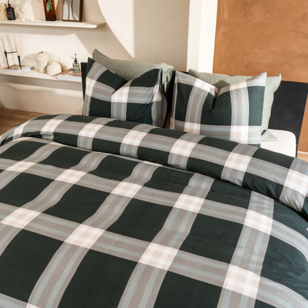 Kayori Kayori Dekbedovertrek Magome Flanel - Blauw