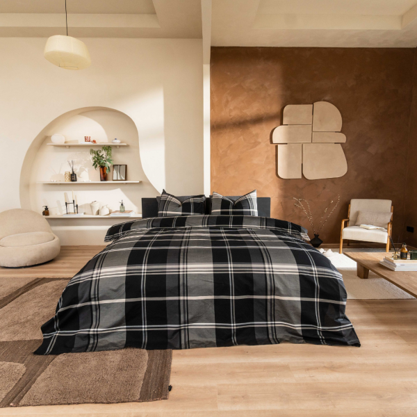 kayori Kayori dekbedovertrek Mondo Tencel - Zwart