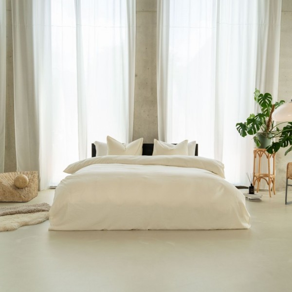 kayori Kayori dekbedovertrek Naka Katoen - Offwhite