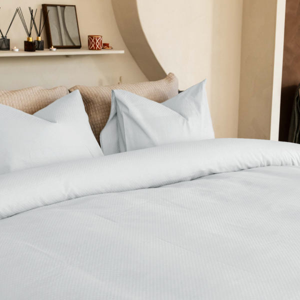 Kayori Kayori Dekbedovertrek Otsu Katoensatijn - Wit