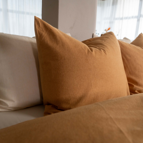 Kayori Kayori Dekbedovertrek Showa Flanel - Goud