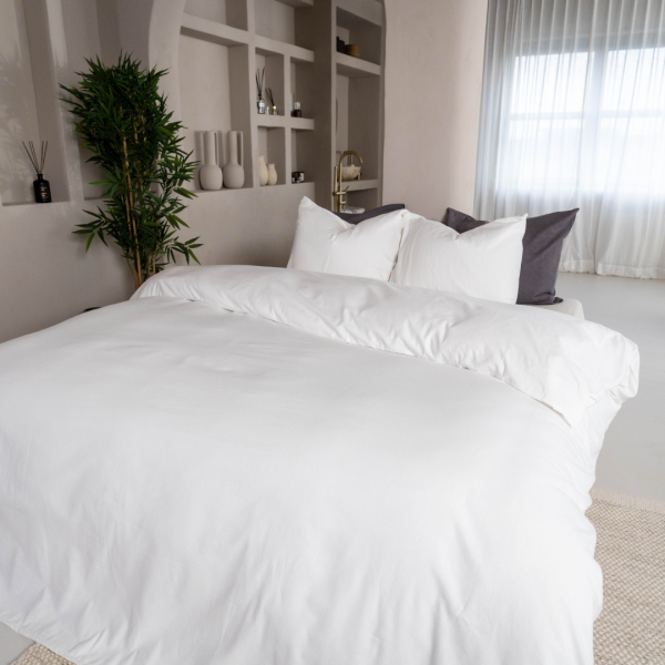 Kayori Kayori Dekbedovertrek Showa Flanel - Wit