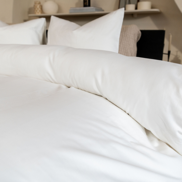 Kayori Kayori Dekbedovertrek Taga Katoensatijn - Wit